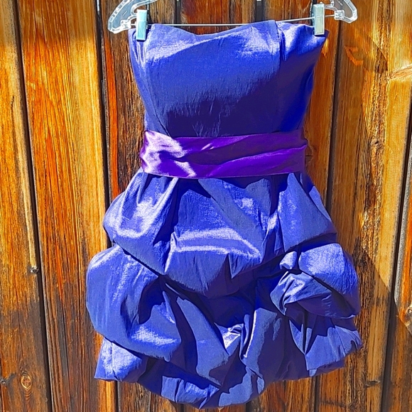 J McClintock Purple cocktail dress - Picture 1 of 12